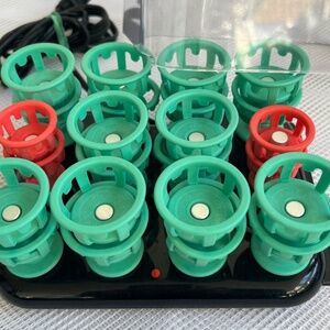 Clairol Lock N Roll Hot Hair Rollers Curlers Spoolies Model BT-1